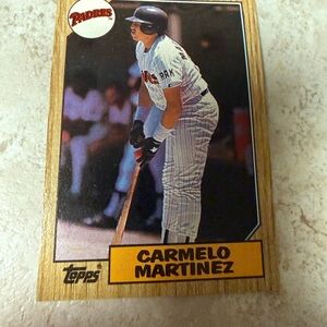 Topps Padres Baseball Card - Carmelo Martinez